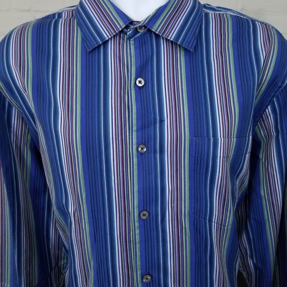 TOMMY BAHAMA Long sleeve Sz XL 100% Cotton Striped